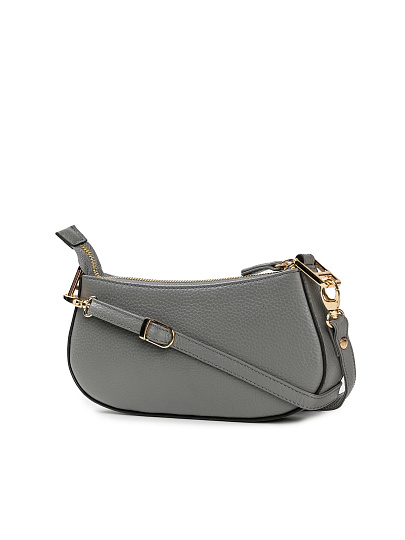 Женская сумка Dr. Koffer из натуральной кожи серая