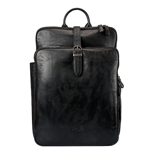 Рюкзак Dr.Koffer из натуральной кожи черный