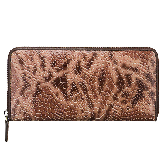 Портмоне Dr.Koffer из натуральной кожи коричневое