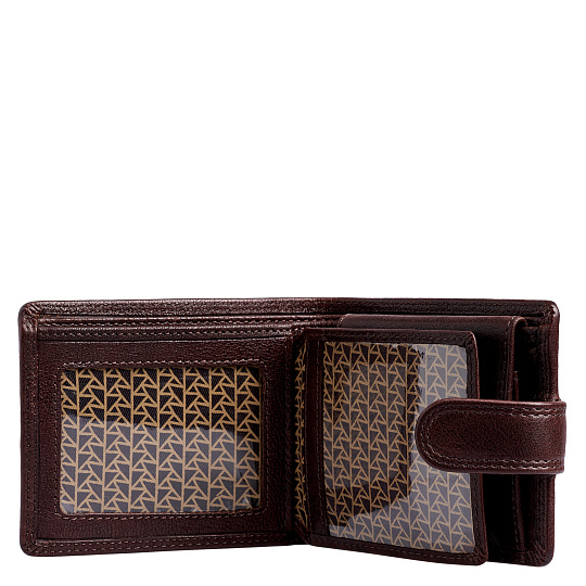 Портмоне Dr.Koffer из натуральной кожи коричневое