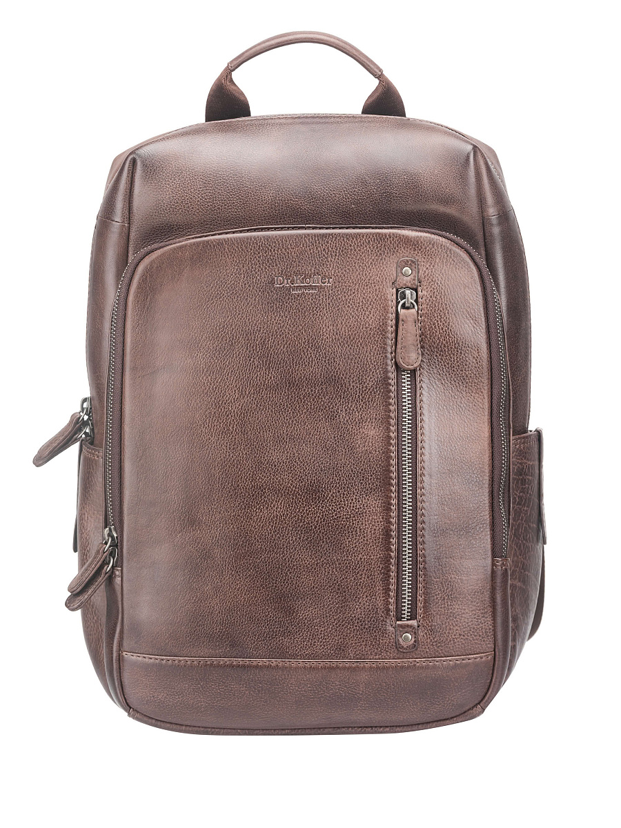 Рюкзак Dr. Koffer из натуральной кожи коричневый