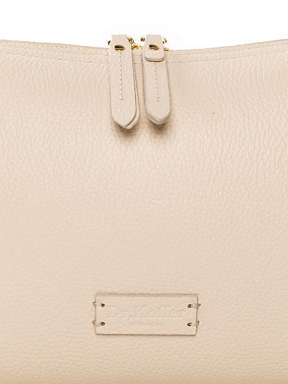 Женская сумка Dr. Koffer из натуральной кожи белая