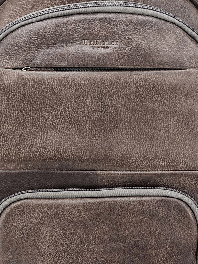 Рюкзак Dr. Koffer из натуральной кожи серый