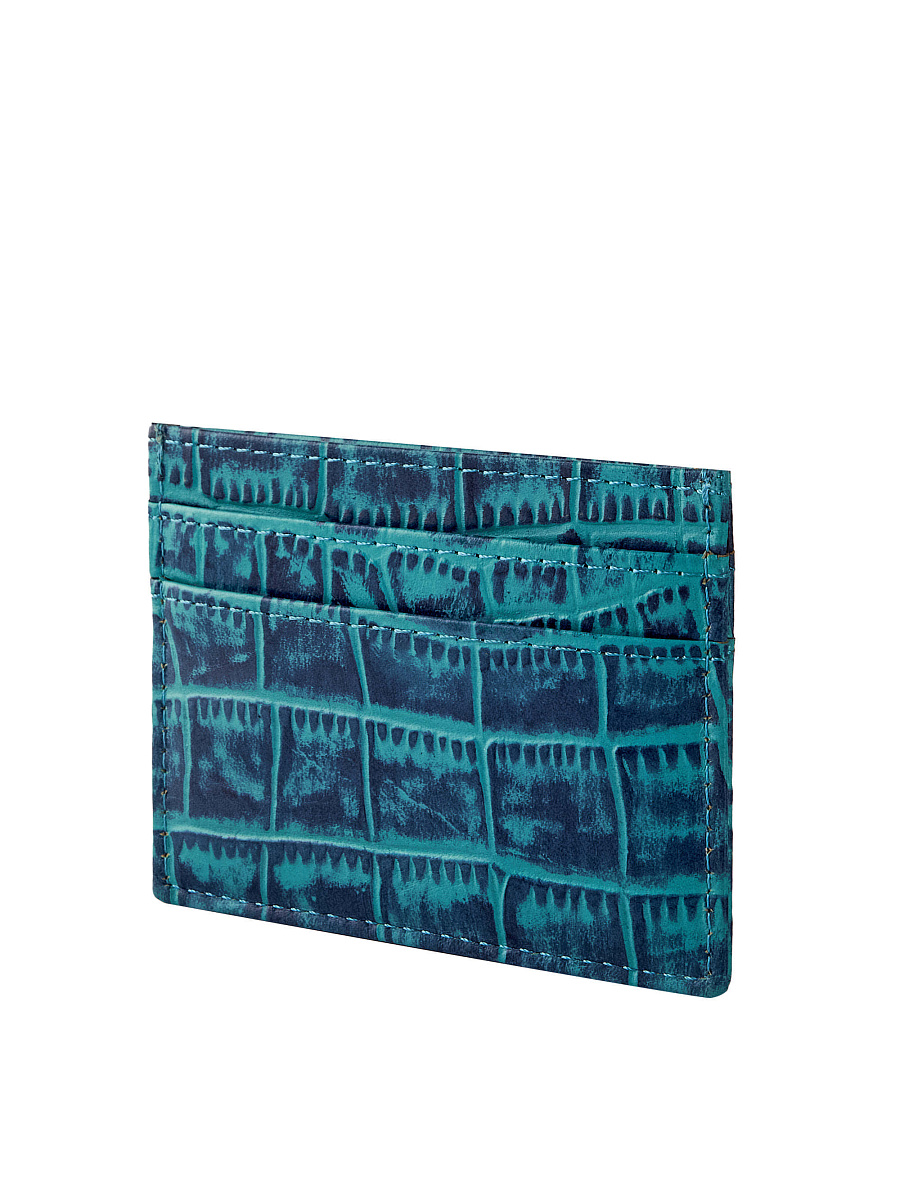 Кредитница Dr.Koffer из натуральной кожи синяя