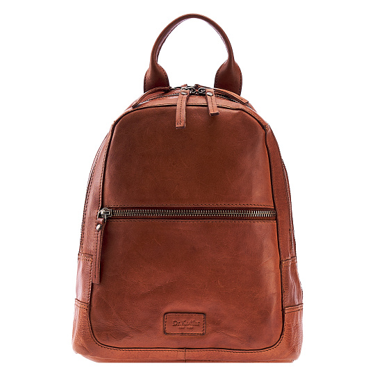 Рюкзак Dr.Koffer из натуральной кожи светло-коричневый