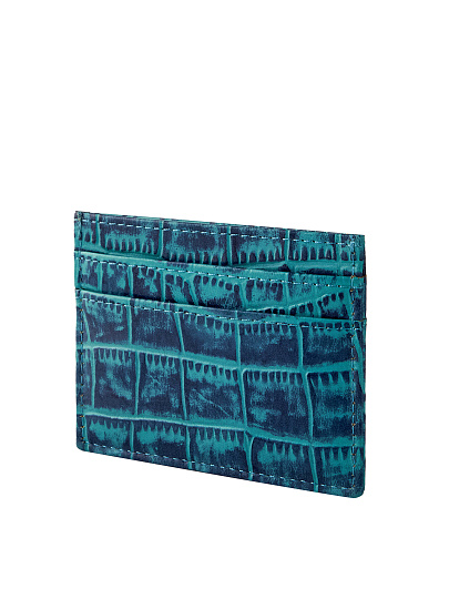 Кредитница Dr.Koffer из натуральной кожи синяя