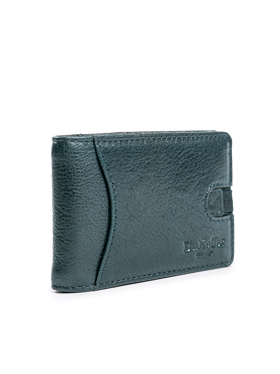 Зажим для денег Dr.Koffer из натуральной кожи синий