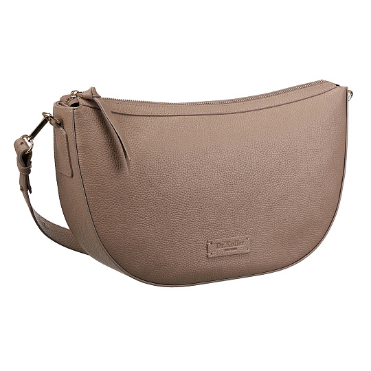 Женская сумка  Dr. Koffer из натуральной кожи бежевая