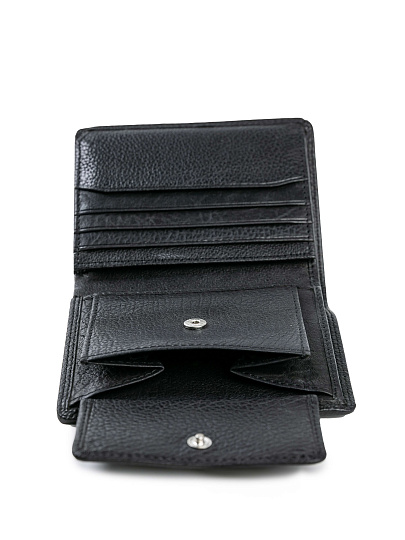 Портмоне Dr.Koffer из натуральной кожи черное