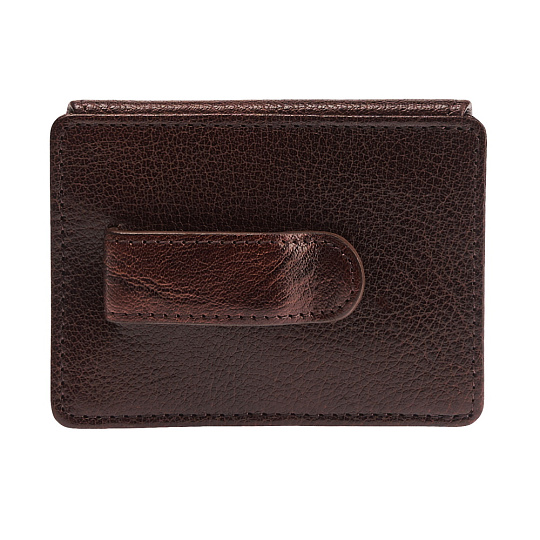 Визитница Dr.Koffer из натуральной кожи темно-коричневая