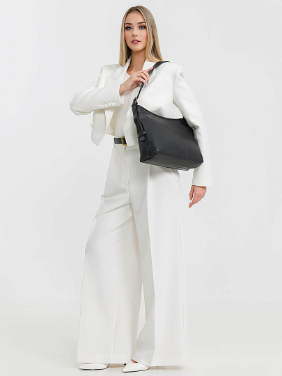 Женская сумка Dr.Koffer из натуральной кожи чёрная