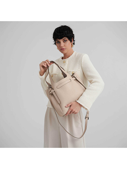 Женская сумка Dr. Koffer из натуральной кожи розовая