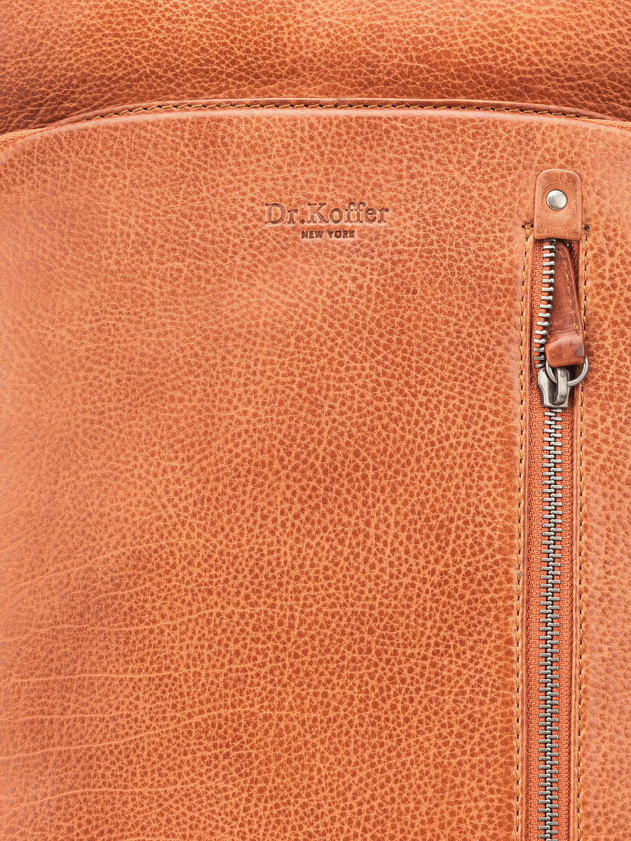 Рюкзак Dr. Koffer из натуральной кожи коричневый