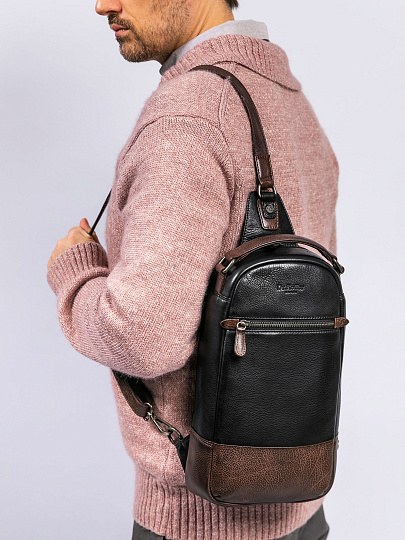 Рюкзак Dr. Koffer из натуральной кожи черный