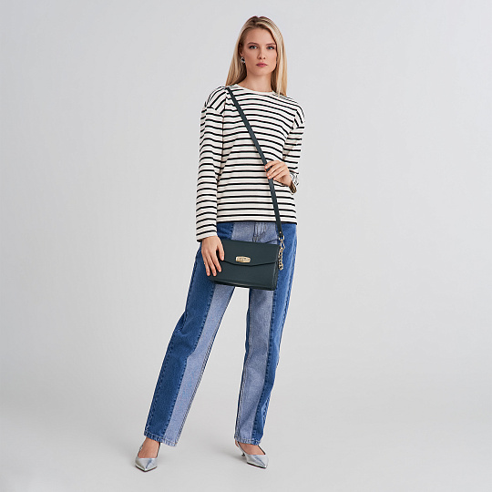 Женская сумка  Dr. Koffer из натуральной кожи зеленая