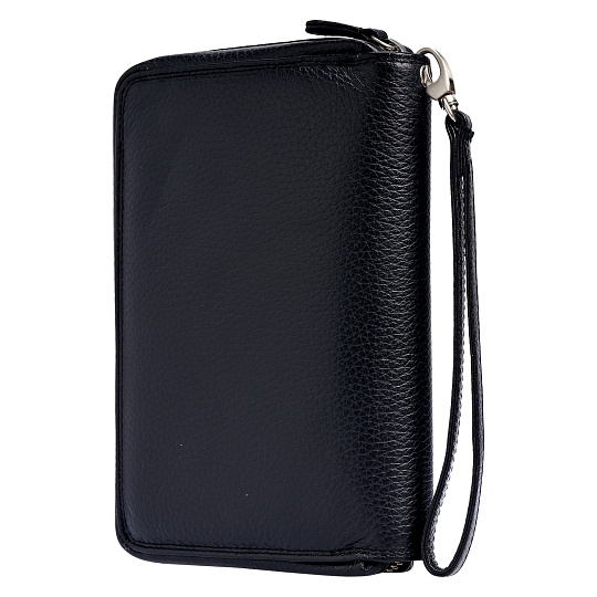 Сумка барсетка из натуральной кожи Dr. Koffer черная