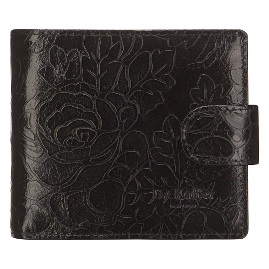 Портмоне Dr.Koffer из натуральной кожи черное