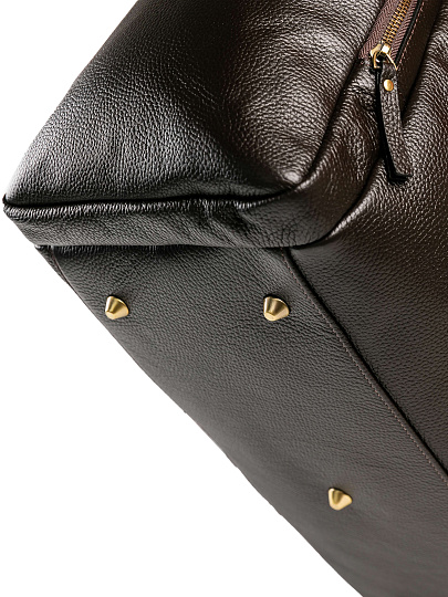 Дорожная сумка Dr. Koffer из натуральной кожи коричневая