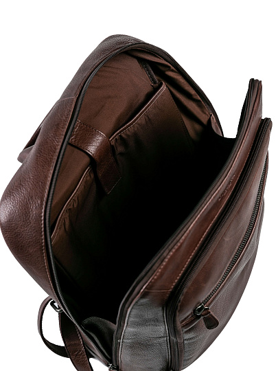 Рюкзак Dr.Koffer из натуральной кожи темно-коричневый