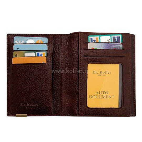 Обложка для паспорта из натуральной кожи Dr. Koffer