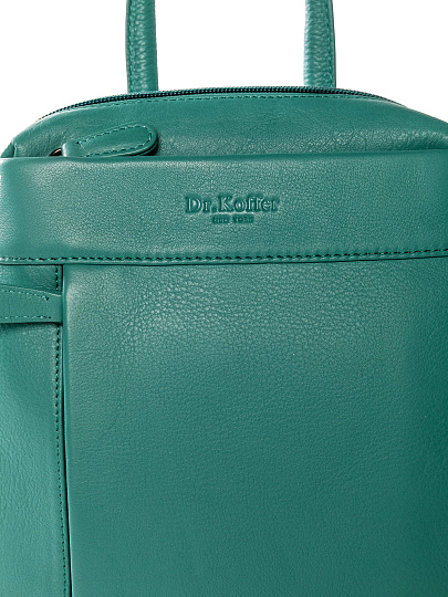Рюкзак Dr.Koffer из натуральной кожи голубой