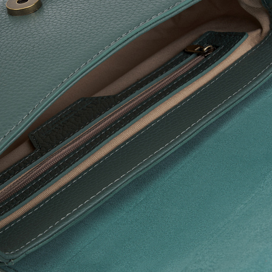 Женская сумка Dr. Koffer из натуральной кожи зеленая