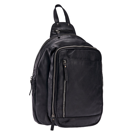 Рюкзак Dr.Koffer из натуральной кожи черный