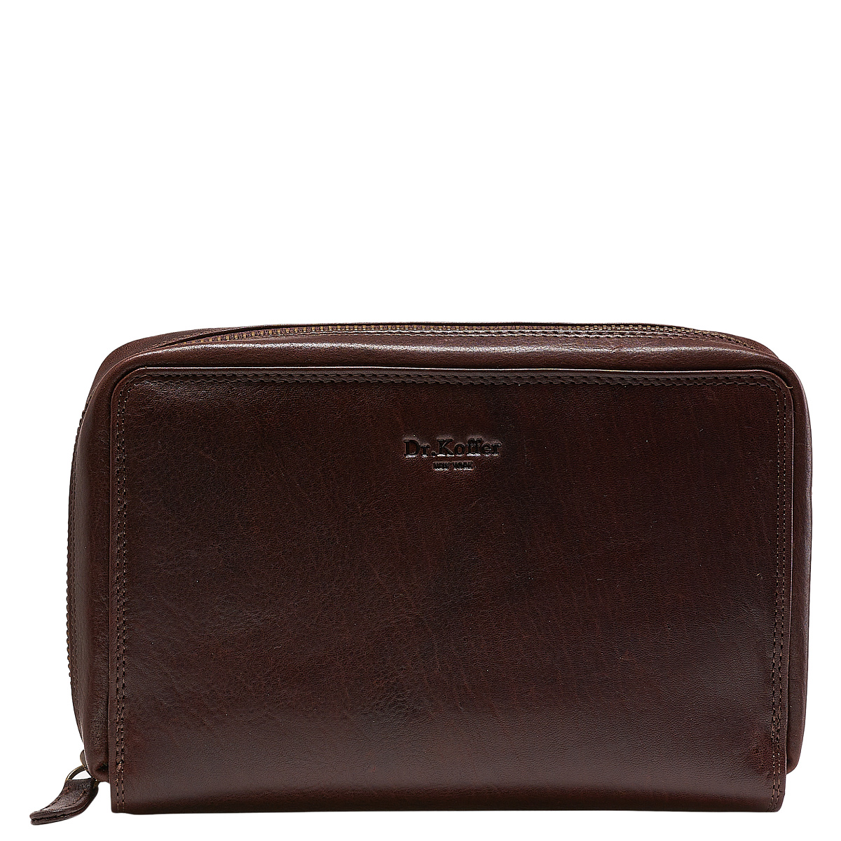 Сумка барсетка из натуральной кожи Dr. Koffer коричневая