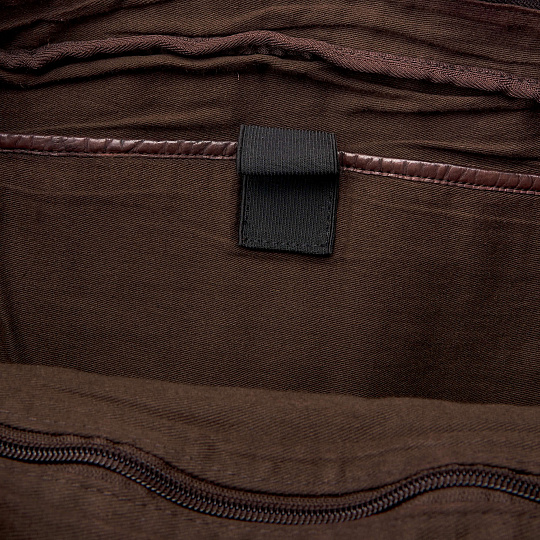 Деловая сумка Dr.Koffer из натуральной кожи темно-коричневая