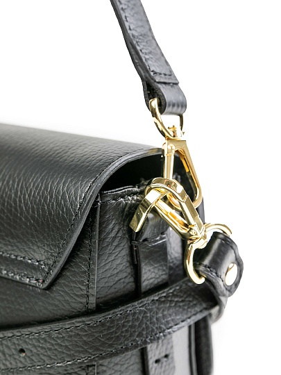 Женская сумка Dr.Koffer из натуральной кожи черная