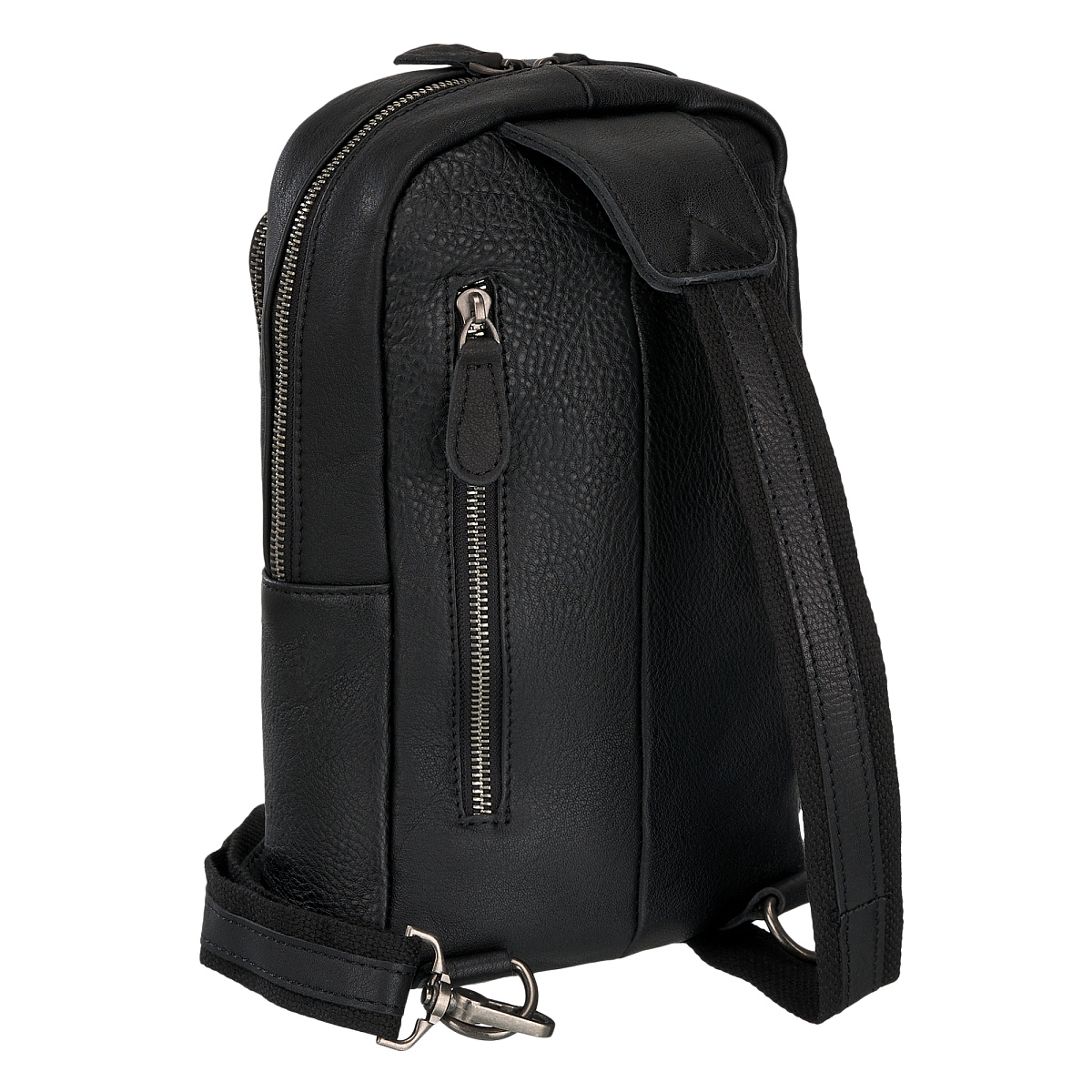 Рюкзак Dr.Koffer из натуральной кожи черный