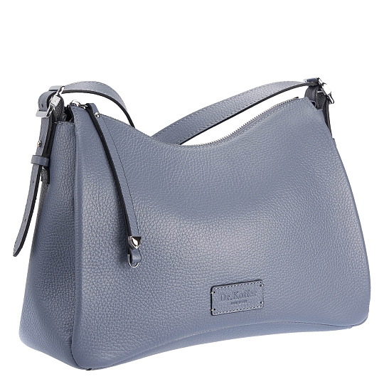 Женская сумка Dr. Koffer из натуральной кожи серая