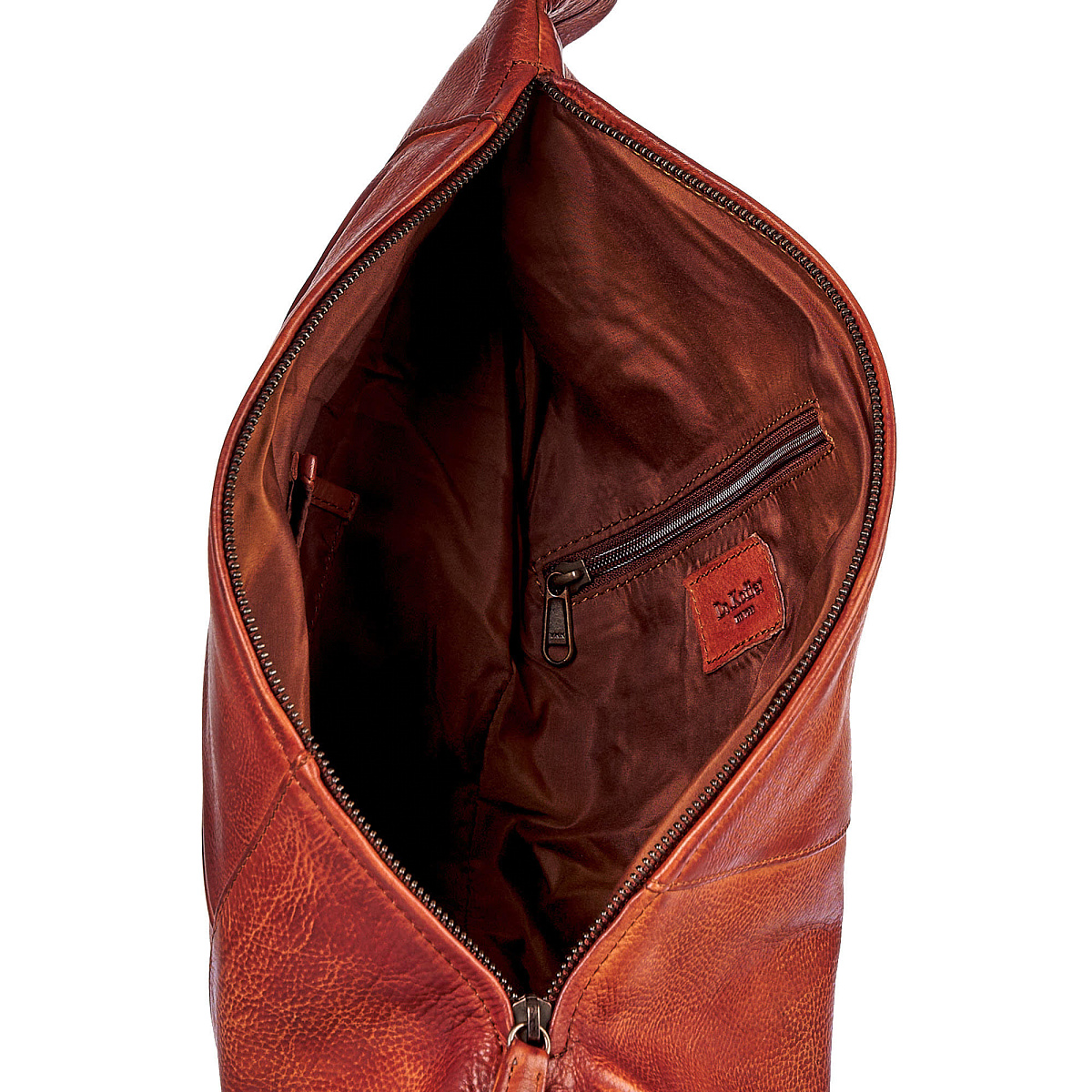 Рюкзак Dr.Koffer из натуральной кожи светло-коричневый