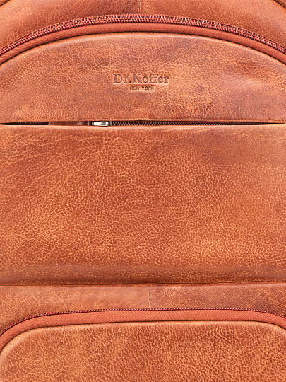 Рюкзак Dr. Koffer из натуральной кожи коричневый