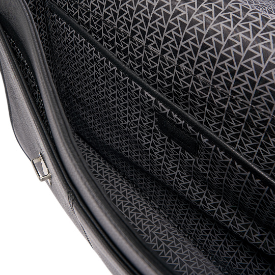 Портфель Dr.Koffer из натуральной кожи черный