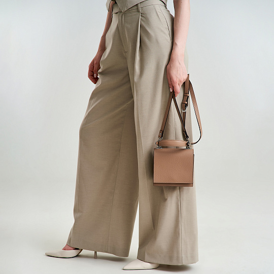 Женская сумка Dr. Koffer из натуральной кожи коричневая