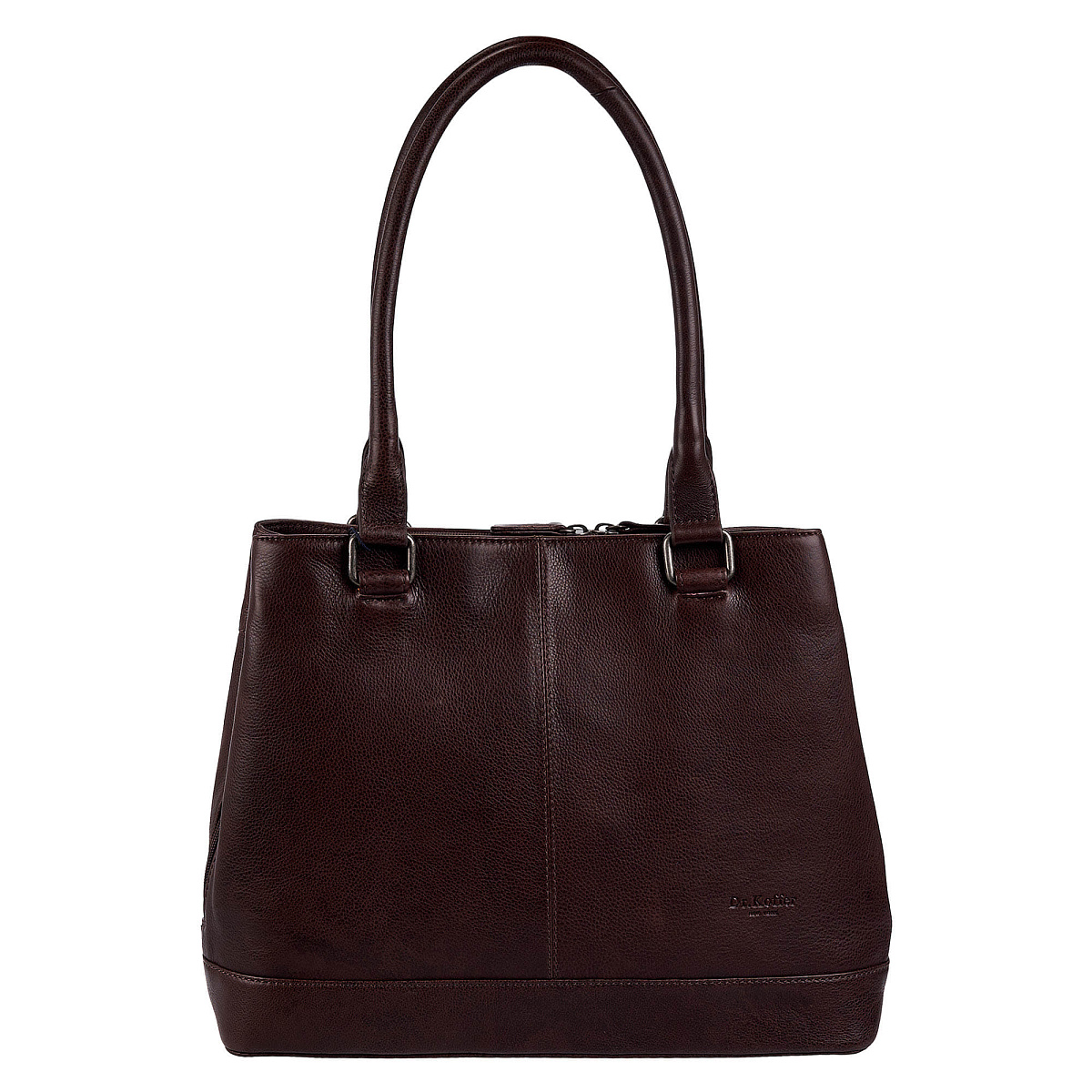 Женская сумка Dr.Koffer из натуральной кожи коричневая