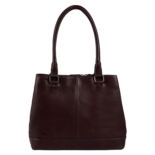 Женская сумка Dr.Koffer из натуральной кожи коричневая