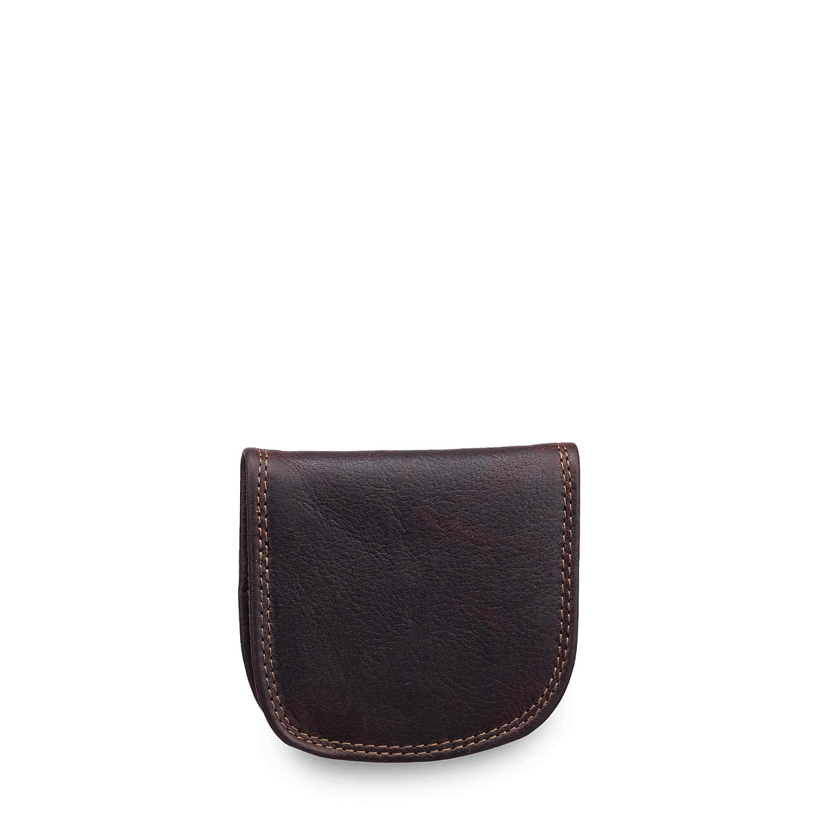 Монетница Dr.Koffer из натуральной кожи коричневая