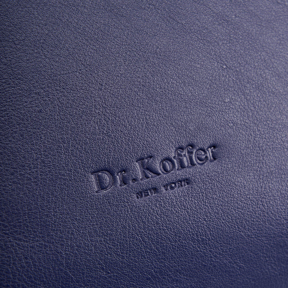 Женская сумка Dr.Koffer из натуральной кожи синяя