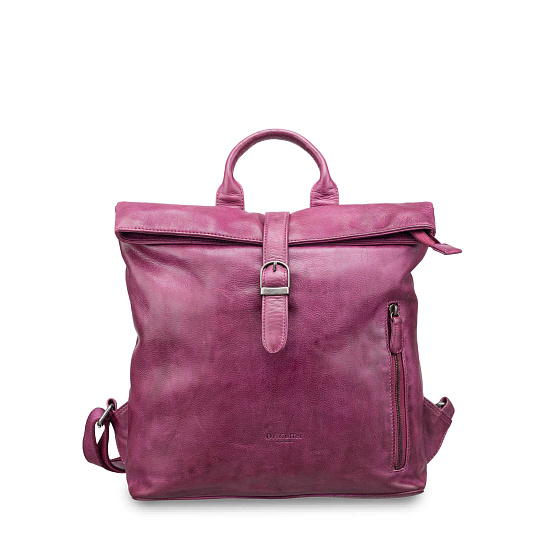 Рюкзак Dr.Koffer из натуральной кожи фиолетовый