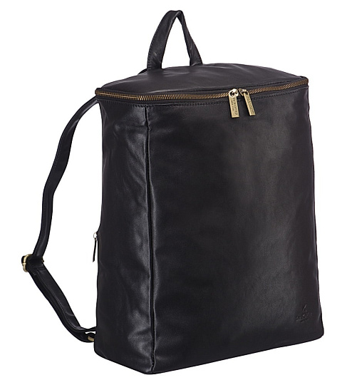 Рюкзак Dr.Koffer из натуральной кожи черный