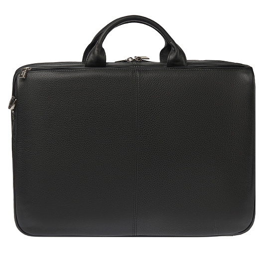 Деловая сумка Dr.Koffer из натуральной кожи черная
