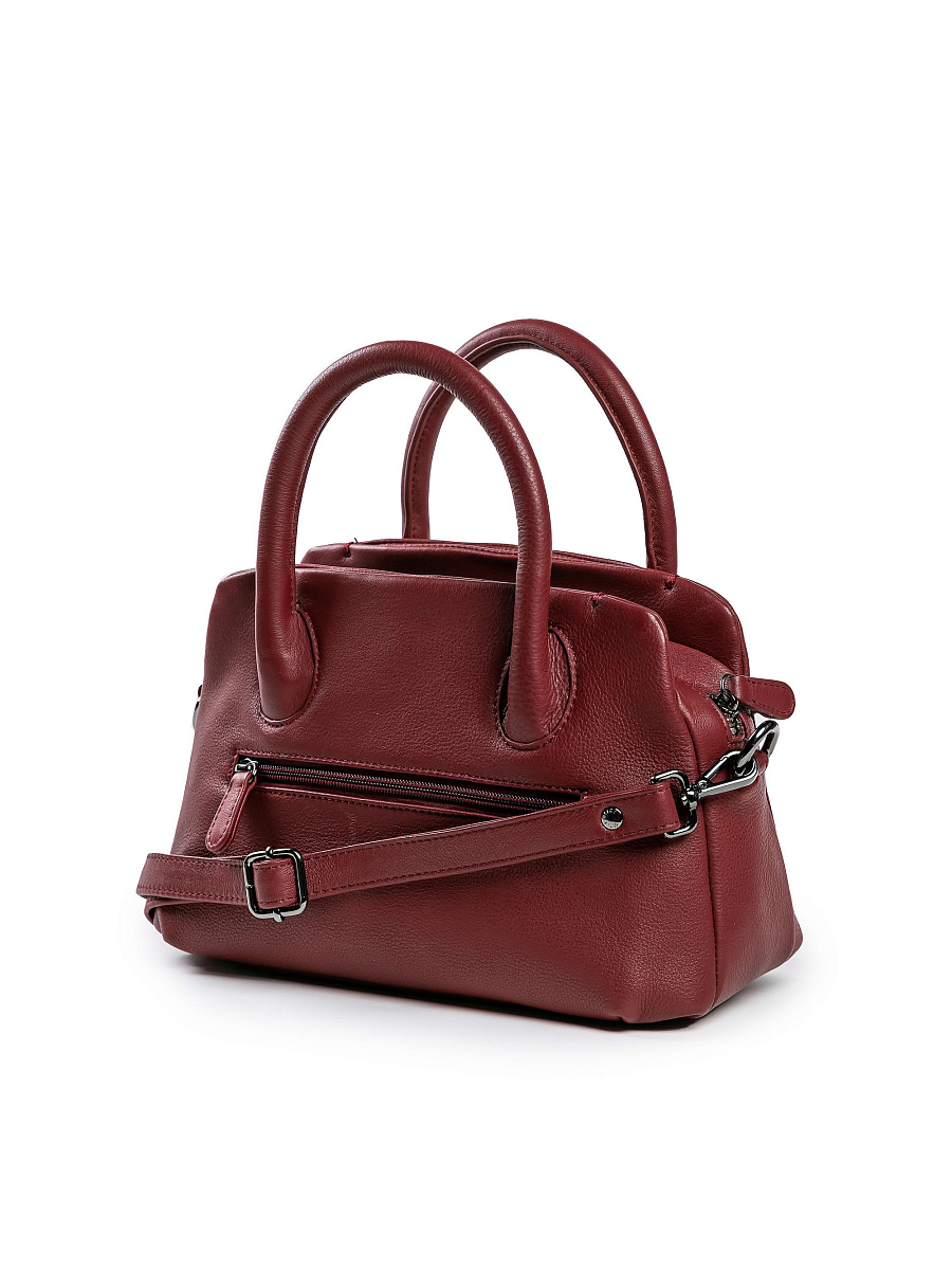 Женская сумка Dr.Koffer из натуральной кожи бордовая