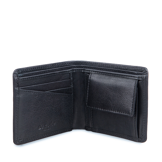 Портмоне Dr.Koffer из натуральной кожи черное