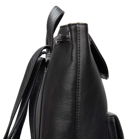 Рюкзак Dr.Koffer из натуральной кожи черный