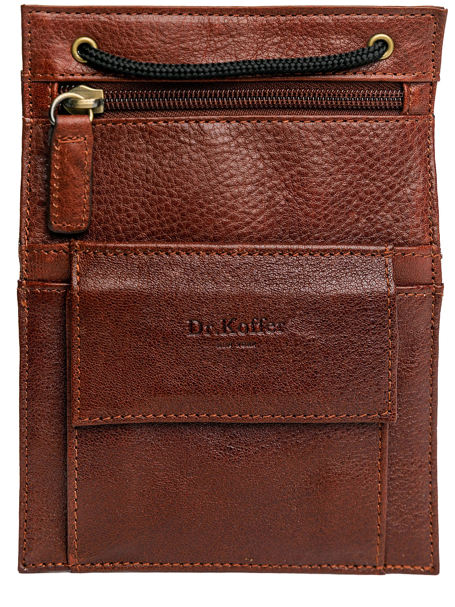 Нагрудный кошелек дорожный Dr.Koffer из натуральной кожи