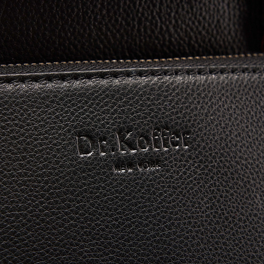 Рюкзак Dr.Koffer из натуральной кожи черный