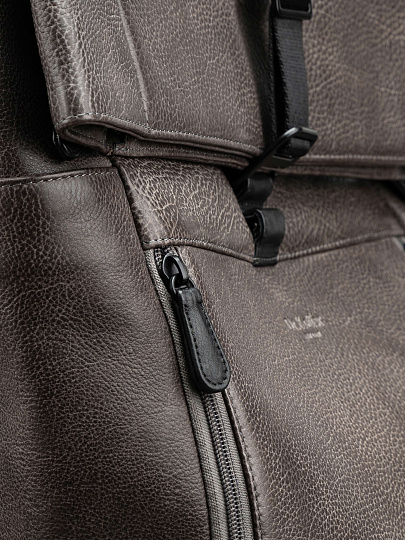 Рюкзак Dr. Koffer из натуральной кожи серый