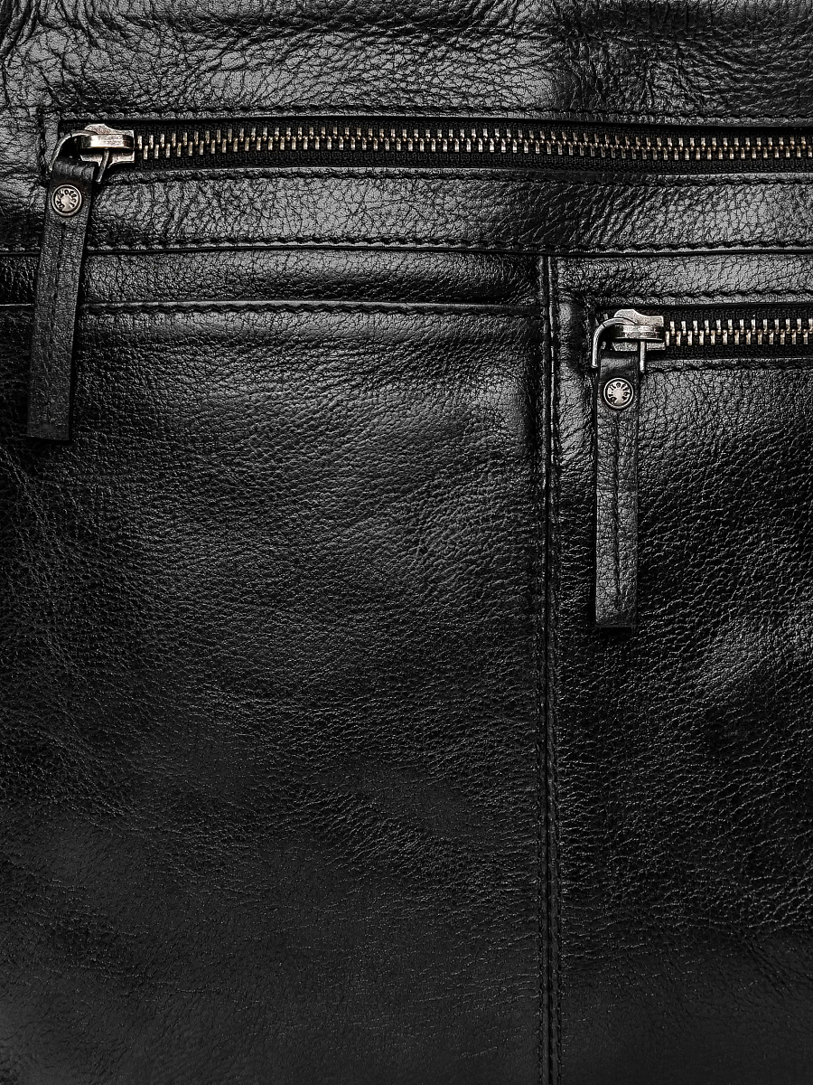 Сумка через плечо Dr.Koffer из натуральной кожи черная